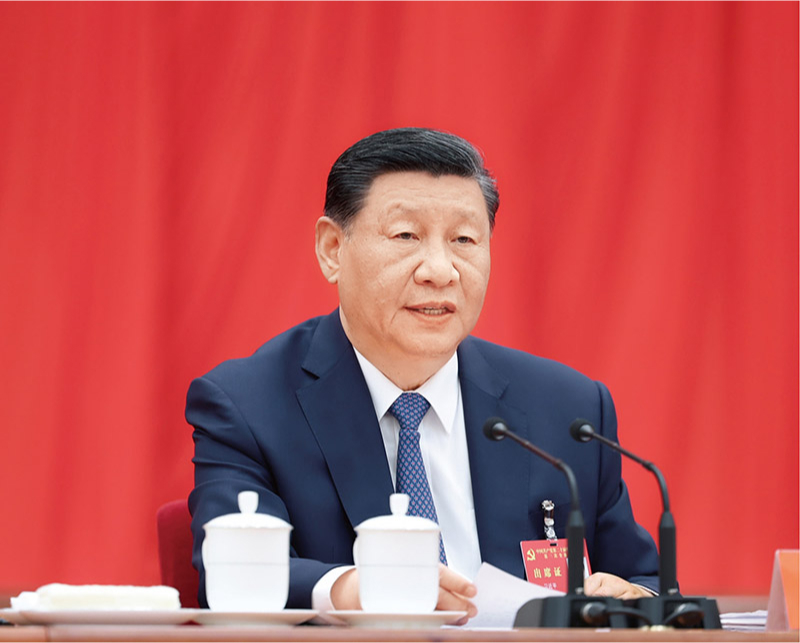 　　中國共產(chǎn)黨第二十屆中央委員會第三次全體會議，于2024年7月15日至18日在北京舉行。中央委員會總書記習近平作重要講話。 新華社記者 鞠鵬/攝